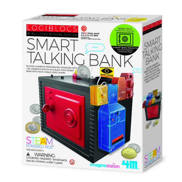 4M Logiblocs Smart Talking Bank outer box
