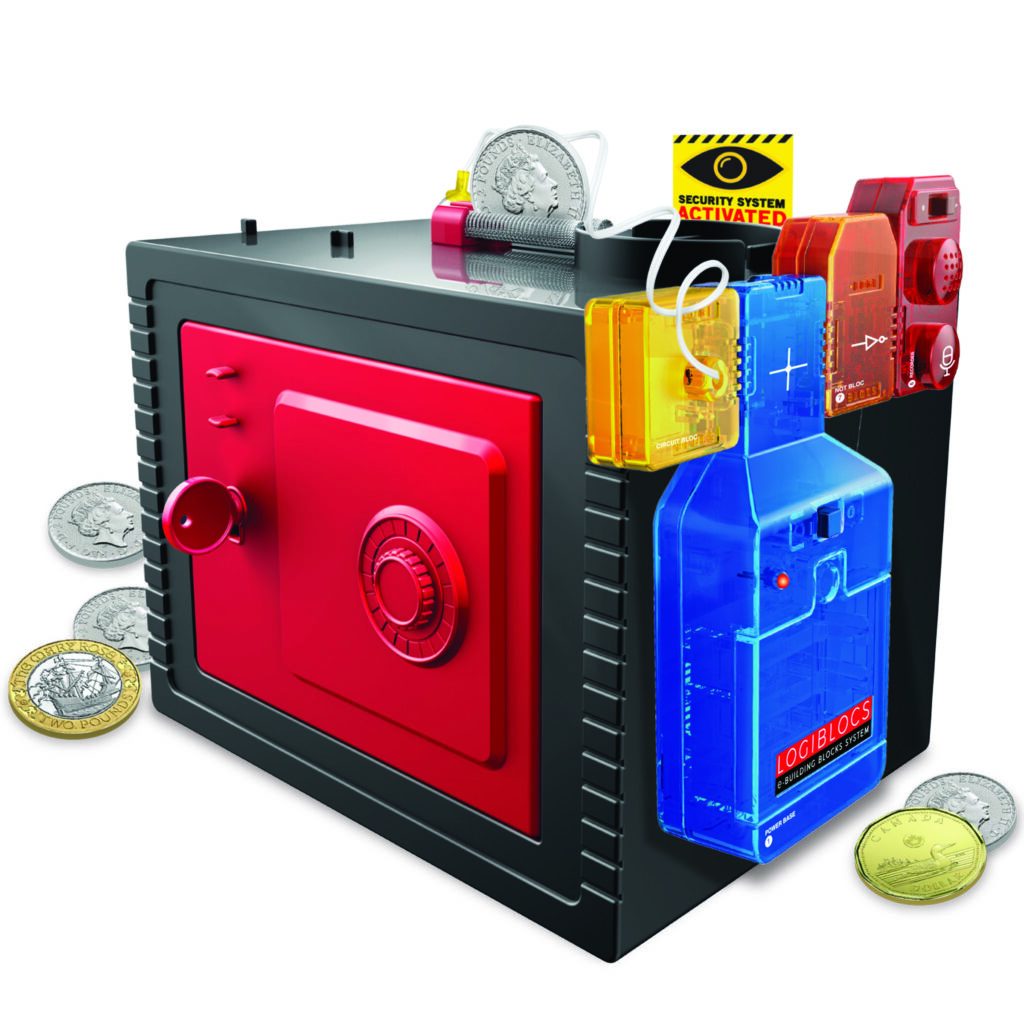 4M Logiblocs Smart Talking Bank sample assembled bank for reference