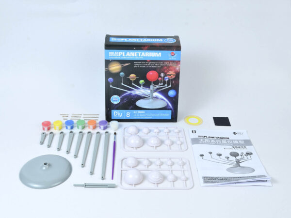 Solar System Model Kit box with contents