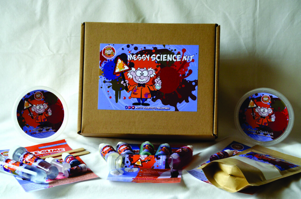 Nutty Scientists Messy Science Kit experiment contents
