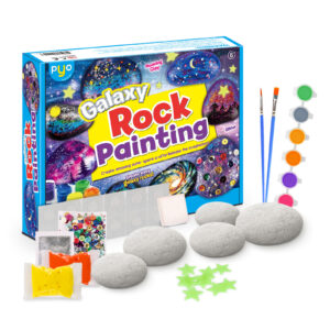 Galaxy Rock Painting Kit Outer Box with Contents Arts & Crafts Kit